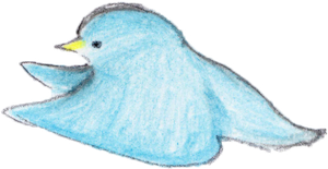 青い鳥のイラスト1